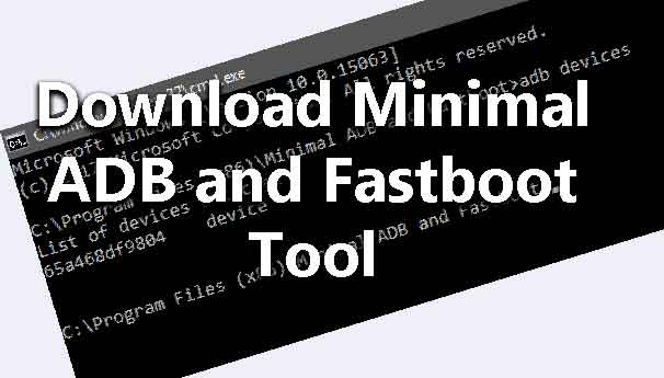 how to download minimal adb fastboot